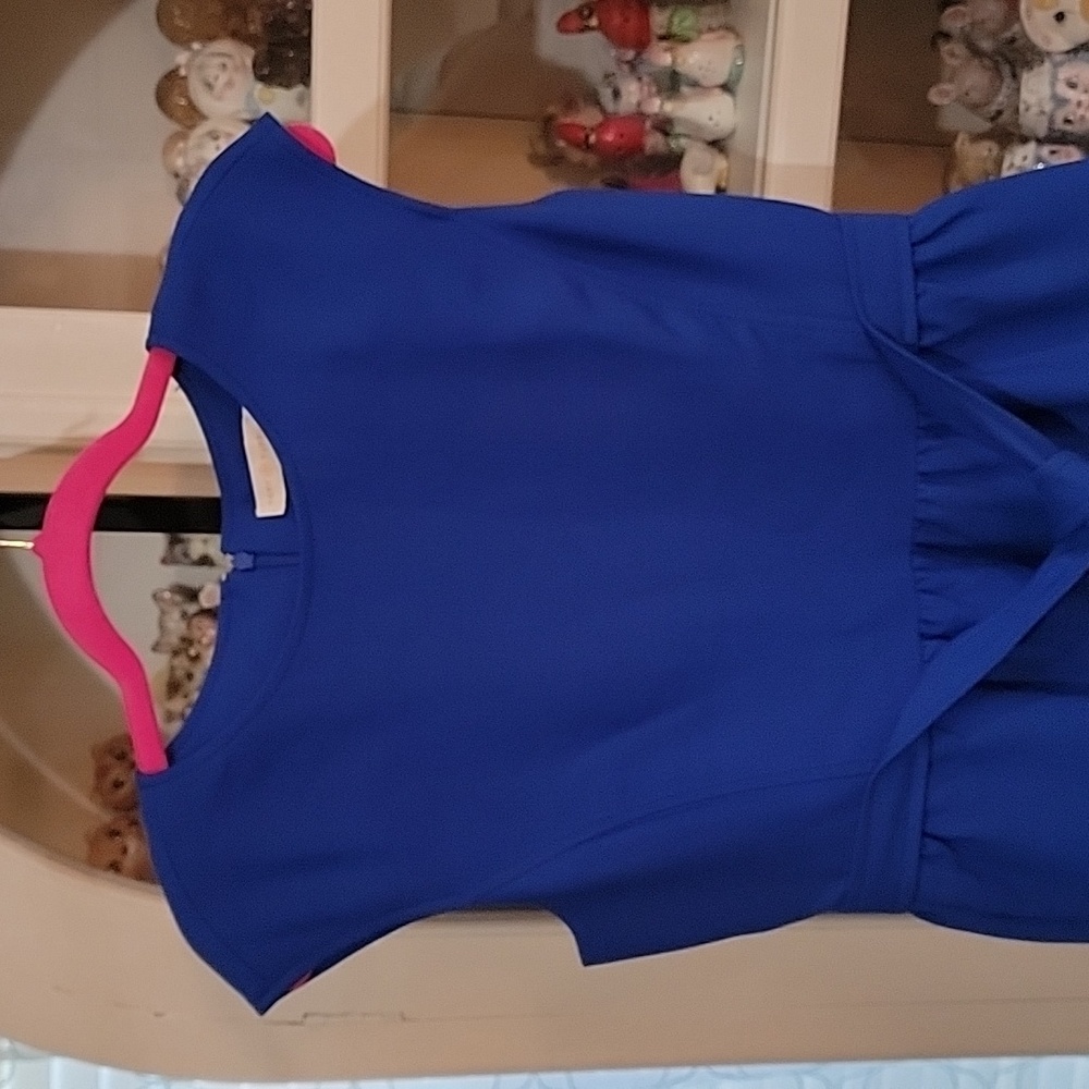 Tory Burch Royal Blue Jane Dress Women's Size 8 - Picture 2 of 12
